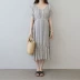 Phụ nữ mang thai mùa hè ăn mặc mồ hôi thấm bông lụa váy 2018 tính khí thời trang lỏng kích thước lớn triều mùa hè mẹ mang thai váy dam bau Áo thai sản