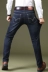 Mùa thu nam quần jeans đất thẳng eo cao quần nam trung niên nam mùa đông kinh doanh quần dài dày quan lot nam Quần jean