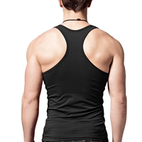 Mùa hè vest nam cotton stretch Slim thể hình chặt chẽ màu rắn hẹp vai kích thước lớn đáy từ vest triều áo 3 lỗ tập gym