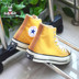 Converse 1970s cổ điển tiêu chuẩn Samsung giày nam và nữ vải vàng cao 162054c vàng thấp 162063c - Plimsolls jordan xám đen Plimsolls