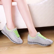 Mùa hè rỗng phụ nữ thoáng khí của lưới sneakers giày chạy Hàn Quốc low-cut casual lưới giày sinh viên giày đơn net giày