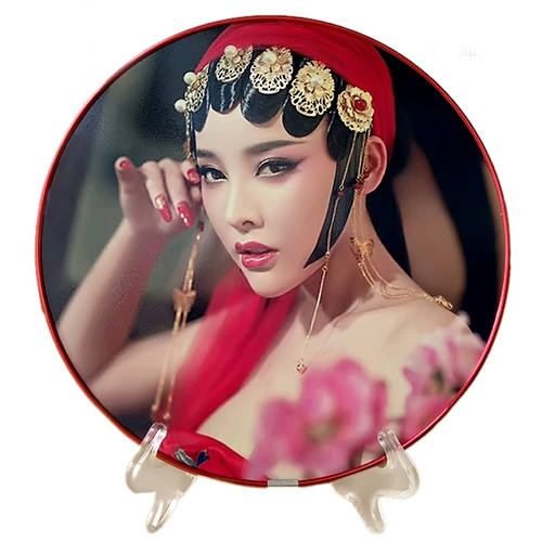 Ретро круглая двусторонная фотография, фоторамка, 10 дюймов, делается под заказ