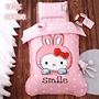 Cotton quilt mẫu giáo ba mảnh bé thiết lập với core bé giường sáu bé bông chăn che trẻ em mùa đông quilt ga trải giường cho bé gái	