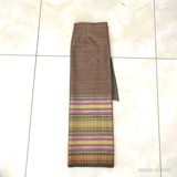 Летняя одежда из Мьянмы, юбка в складку, длинная юбка, Таиланд, с акцентом на бедрах, высокая талия
