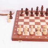 Крупная международная шахматная школа начальной школы с твердым древесиной высокой складной шахматной доски