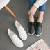Mùa xuân Harajuku trắng giày của phụ nữ vành đai Hàn Quốc phiên bản của thủy triều da giày vải giản dị hoang dã board giày sinh viên phụ nữ da trắng của giày Plimsolls