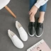 Mùa xuân Harajuku trắng giày của phụ nữ vành đai Hàn Quốc phiên bản của thủy triều da giày vải giản dị hoang dã board giày sinh viên phụ nữ da trắng của giày