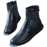 Сапоги, дышащие нескользящие туфли, из натуральной кожи, большой размер, мягкая подошва