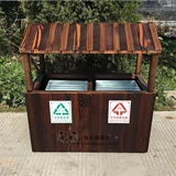 Индивидуальные наружные анти -коррозионные деревянные мусорные корзины.