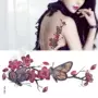 Hoa đào mận bướm không thấm nước Nữ dài bền tattoo dán