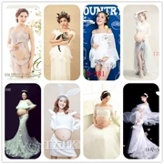 Phụ nữ mang thai ảnh quần áo Studio chụp ảnh cưới studio thời trang mẫu ảnh Váy thêu mới