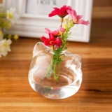 Глянцевый дизайнерский аксессуар в форме цветка, мультяшное украшение, маленькая вазочка