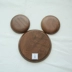 Đen walnut tấm gỗ Nhật Bản trái cây bằng gỗ tấm tròn tấm gỗ đăng nhập khay trà tráng miệng tấm gỗ ban đầu tấm Tấm