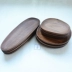 Đen walnut tấm gỗ Nhật Bản trái cây bằng gỗ tấm sáng tạo vòng tấm gỗ snack trà điểm món tráng miệng tấm nguyên tấm gỗ