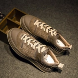 Летние полуботинки, спортивная универсальная повседневная обувь для отдыха на платформе, трендовые высокие кроссовки для влюбленных, в корейском стиле