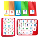 Детские счетные палочки для школьников, учебные пособия для обучения математике для детского сада, счеты, обучение, раннее развитие