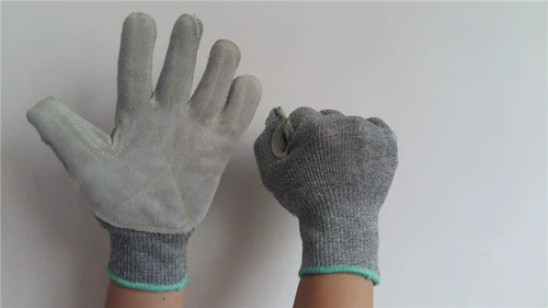 Cafela Dinima Stickers Кожаные анти -точковые перчатки.