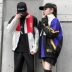 Mùa xuân và Mùa Thu Bóng Chày Jersey Nam của Hàn Quốc Thể Thao Hip Hop Áo Khoác Tương Phản Lớp Sinh Viên Trendy Loose Vài Áo Khoác áo khoác nam có mũ Đồng phục bóng chày