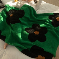 Скандинавское трикотажное одеяло на солнечной энергии для сна, диван для отдыха, подсолнух