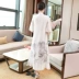 Cải tiến váy Hanfu Phong cách Trung Quốc phù hợp với trà Zen nữ mùa hè retro phong cách Trung Quốc phụ nữ thanh lịch váy voan - Sản phẩm HOT