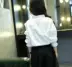 Trẻ em mặc áo 2018 mùa xuân và mùa thu trẻ em Hàn Quốc phiên bản của màu rắn cô gái lớn bông hoang dã đáy áo sơ mi trắng dài tay áo áo sơ mi cho bé gái 12 tuổi Áo sơ mi