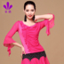 Doo Qiao Square Dance Tops Mùa xuân Mới Dancing Tops Kích thước lớn Lưới dài Tay áo Phụ nữ Khiêu vũ Trang phục Khiêu vũ Latin - Khiêu vũ / Thể dục nhịp điệu / Thể dục dụng cụ giày nhảy khiêu vũ Khiêu vũ / Thể dục nhịp điệu / Thể dục dụng cụ