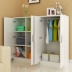 Tủ quần áo đơn giản hiện đại tủ nền kinh tế ban công Locker Aigui hai sự kết hợp đơn giản của tủ quần áo trẻ em gỗ rắn - Buồng Buồng