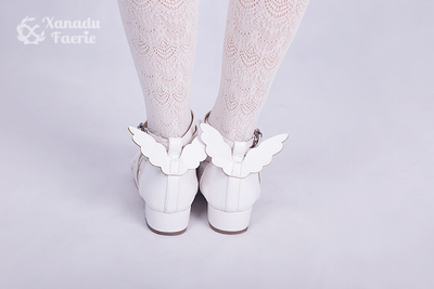 taobao agent [Spot] low -heeled Magic Wing angel or demon shoes original lolita shoes can customize special size