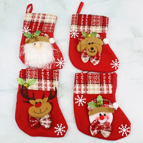 Рождественские носки для пожилых людей, декор, подарок на день рождения