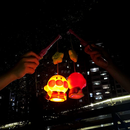 Портативный мультяшный фонарь из пластика, Анпанман, издает звуки, копилка для денег