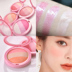 Ba màu baking powder blush nude trang điểm blush hộp bột pearlescent kéo dài cánh hoa tự nhiên rosy má hồng kem má hồng Blush / Cochineal