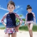 Áo Tắm trẻ em Little Girl Big Boy Chia Váy Dài Tay Áo Kem Chống Nắng Dễ Thương Công Chúa Sinh Viên Cô Gái Bé Đồ Bơi bộ bơi cho bé Bộ đồ bơi của Kid