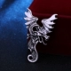 Древний серебряный раптор 5*3см