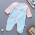 Quần áo sơ sinh 0-3 tháng bông mùa xuân bé bướm áo choàng nhà sư quần áo bé onesies 1 mùa hè 6 áo liền quần cho bé Áo liền quần