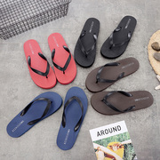 New flip flops nam thời trang mùa hè dép và dép nam của Hàn Quốc phiên bản của xu hướng của giày bãi biển sinh viên trượt bên ngoài mặc clip kéo