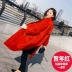 Len len smoky indigo coat nữ chic phần dài mùa đông phụ nữ Hàn Quốc của dày len áo khoác nữ mùa đông quần áo áo hoodie nữ cute Trung bình và dài Coat