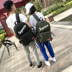 Couple superme ba lô Harajuku ba lô triều thương hiệu túi sinh viên Hàn Quốc phiên bản của công suất lớn thời trang nam giới và phụ nữ cặp chống gù Ba lô