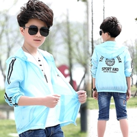 Trẻ em của quần áo chống nắng bảo vệ UV boy mới của Hàn Quốc phiên bản của các gas nước ngoài bé ra khỏi mùa hè quần áo ngoài trời quần áo chống nắng triều áo khoác gió trẻ em