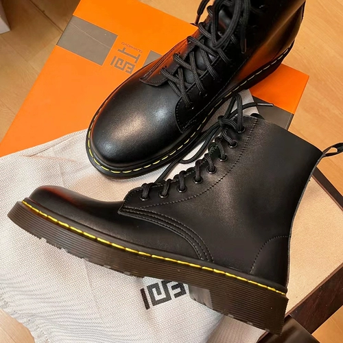 岛上 Martens, флисовые короткие сапоги, из натуральной кожи