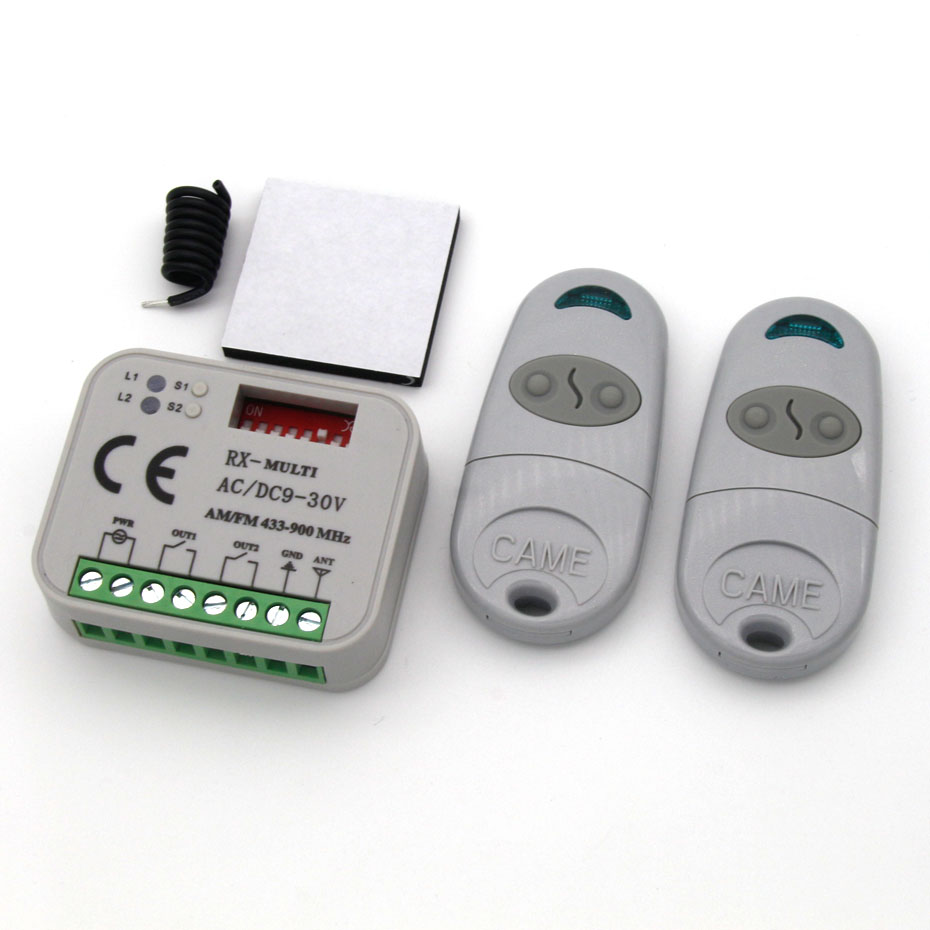 1 Controller & + & 2 Remote Controlsautomatic distinguish  controller 433MHz-900MHz frequency Garage door electric machinery control receiver