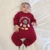 Quần áo trẻ em jumpsuit bố mẹ cho con mặc mùa thu đông cộng với áo len nhung 2019 mới phong cách nước ngoài cho mẹ và bé bộ đồ leo núi - Trang phục dành cho cha mẹ và con