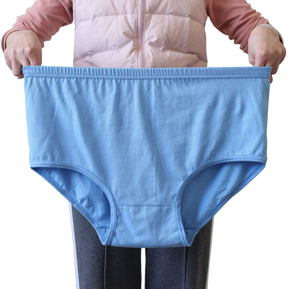 Middle-aged and elderly cotton men's high waist briefs loose old man cotton briefs dad grandpa old pants