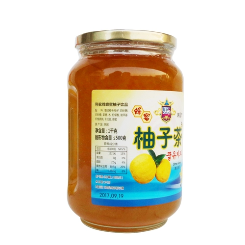 1 бутылка провинция Бесплатная доставка корейская медовая грейпфрут чай Семейство грейпфрут чай медовый мед меда 1000g