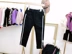 Quần áo trẻ em 2018 thu đông cho bé gái mới Phiên bản Hàn Quốc quần không co giãn chân cộng với quần jean lửng nhung dày