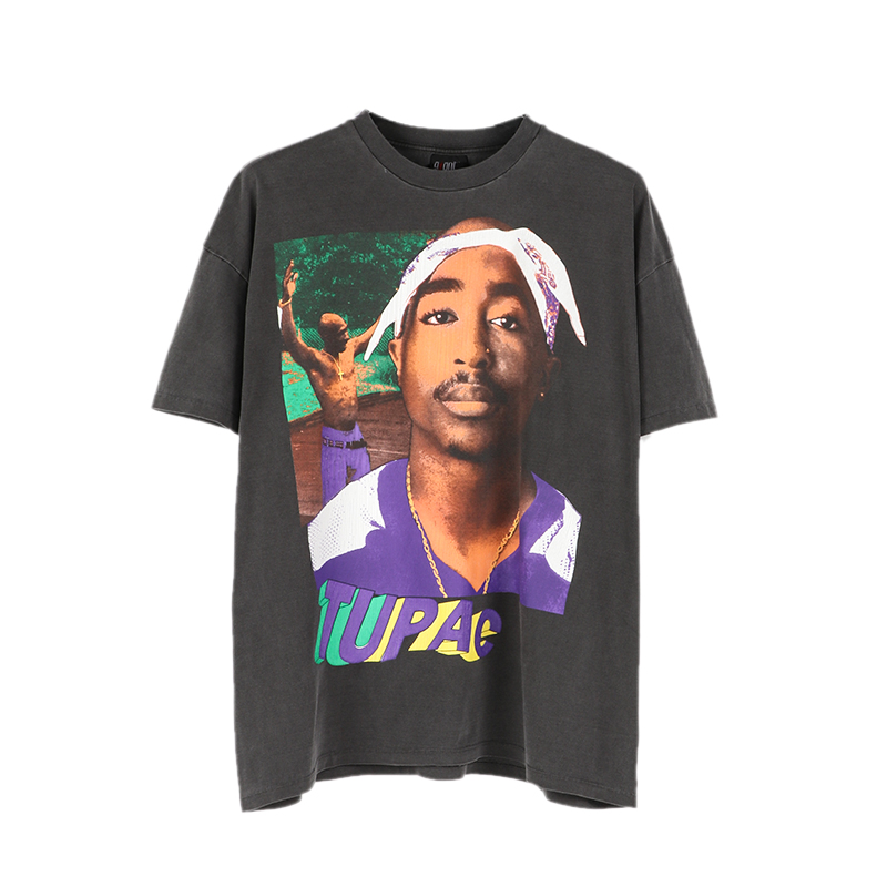 2Pacwrong FOG2pacsnoopdogg Dog master vintagerapTee Retro T Rock and roll Short sleeve Kanyejerry