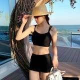 Купальник, длинный раздельный комплект, большой размер, по фигуре, 3 предмета, популярно в интернете, высокая талия