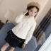 Áo ấm cho bé gái dày bé trai áo sơ mi trắng phiên bản Hàn Quốc 2018 quần áo trẻ em mùa đông trẻ em cộng với áo sơ mi nhung nữ