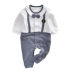 Tống Tai xuân mới cho bé jumpsuit dài tay 3-24 tháng bé giả jumpsuit hai dây giản dị romper romper - Áo liền quần quần áo trẻ em 10 tuổi Áo liền quần