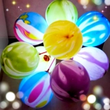 Разноцветный мультяшный воздушный шар с подсветкой, мигающий свет, подарок на день рождения