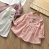 Áo mới 2018 cho bé gái mùa xuân và mùa thu mới trong bộ đồ công chúa trẻ em của Hàn Quốc phiên bản dài tay của váy nhung váy đầm cho bé sơ sinh Váy